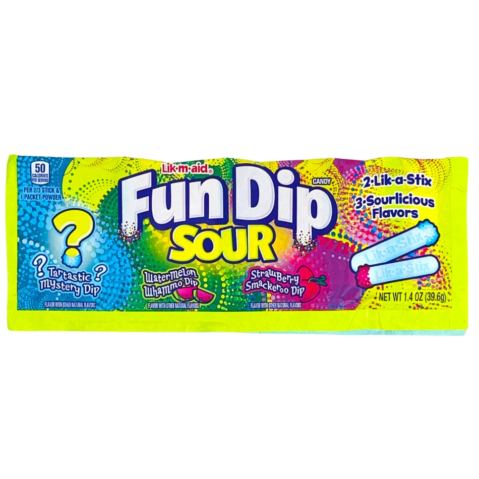 Fun Dip Sour 3 Flavour Pack - 39.6g