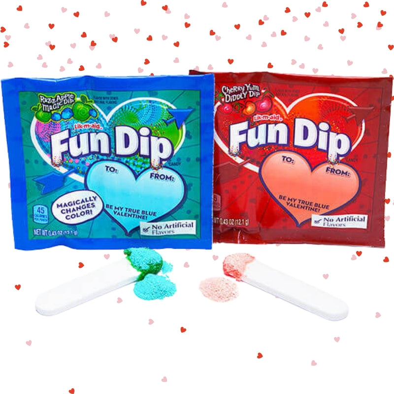 Valentine Fun Dip Valentine Candy - 60 Pack