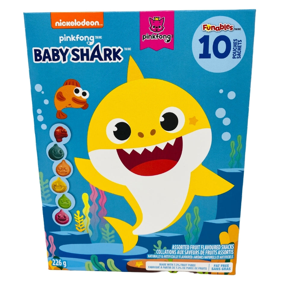 Funables Baby Shark Gummy Pouches - 226g