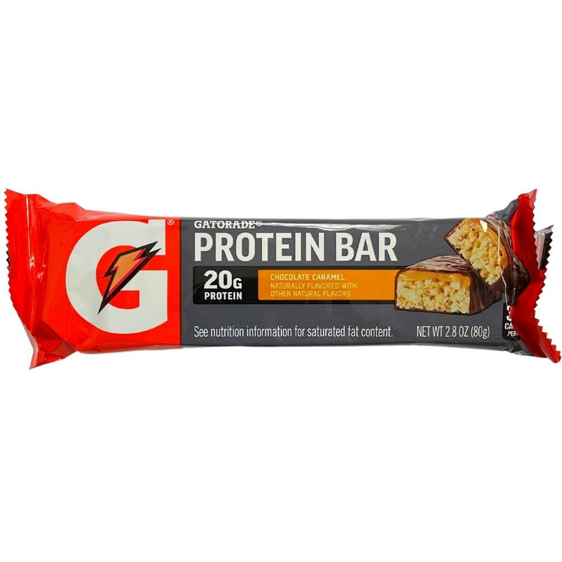 Gatorade Chocolate Caramel Protein Bar 2.8oz Candy Funhouse