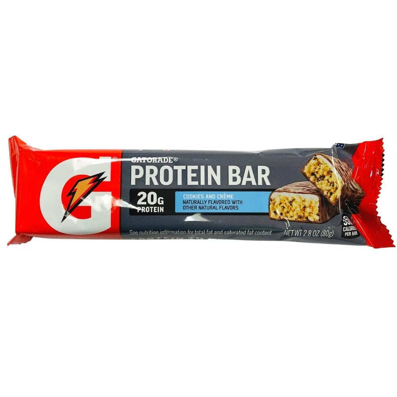 Gatorade Cookies and Creme Protein Bar 2.8oz Candy Funhouse