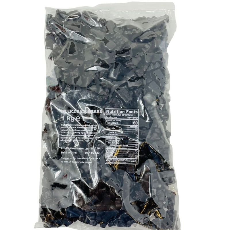 Sugar Free Licorice Bears - 1kg