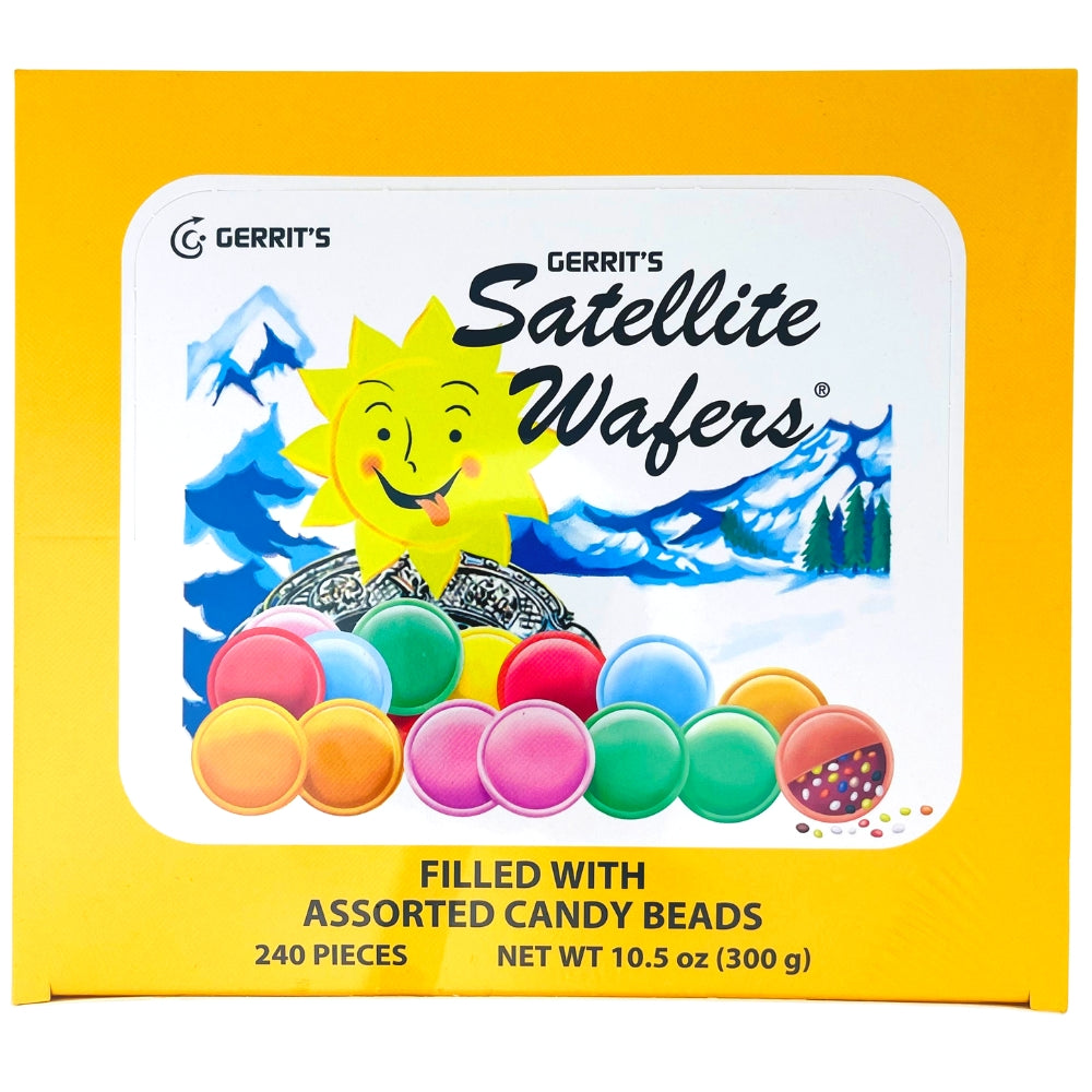 Gerrit's Satellite Wafers Candy - 240 CT -  Top of Box