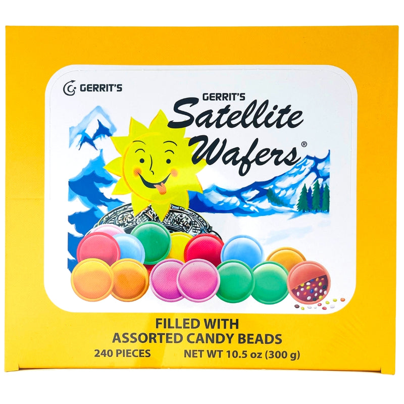 Gerrit's Satellite Wafers Candy - 240 CT -  Top of Box