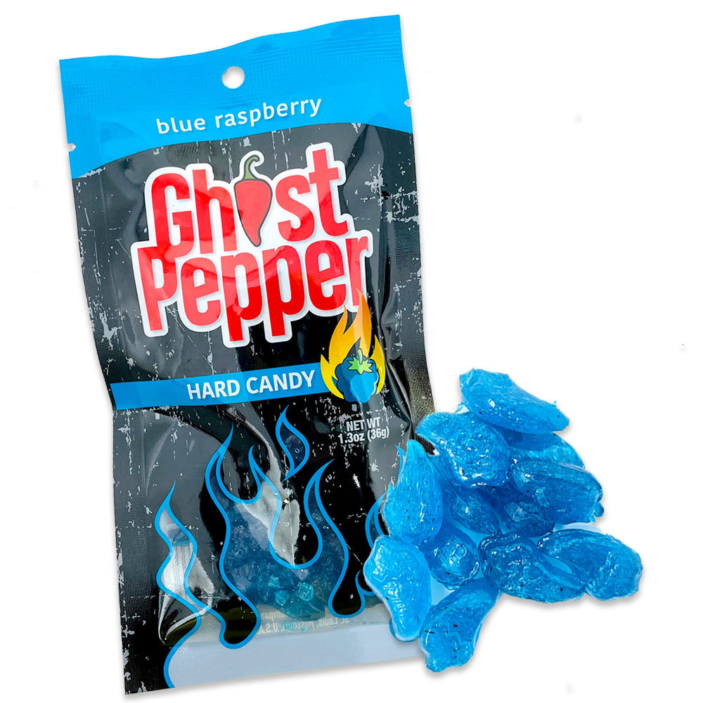 Ghost Pepper Blue Raspberry Hard Candy - 36 g