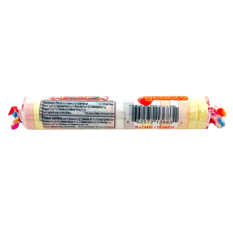 Giant Rockets Candy - Nutrition Facts
