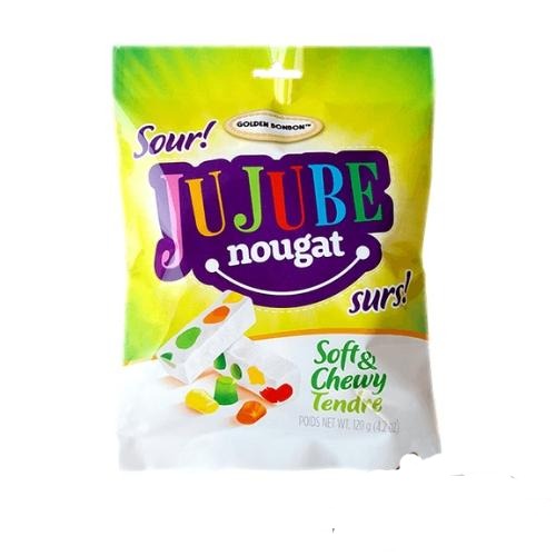 Golden Bonbon Sour Jujube Nougat Bag-120 g