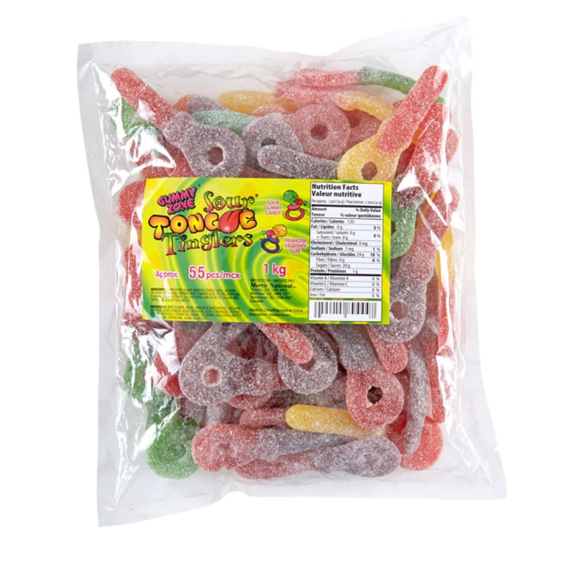 Gummy Zone Sour Tongue Tinglers 55 Pieces
