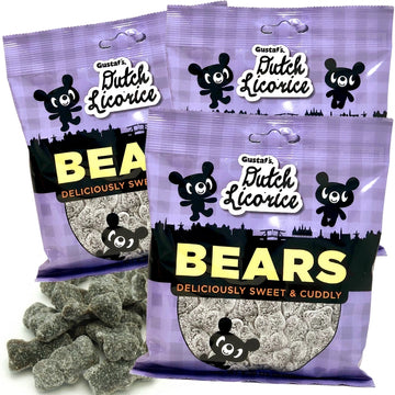 Gustaf's Sugared Licorice Bears - 5.29oz