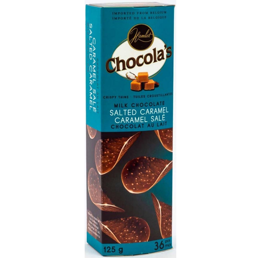 Hamlet Chocola's Crispy Thins Salted Caramel - 125g