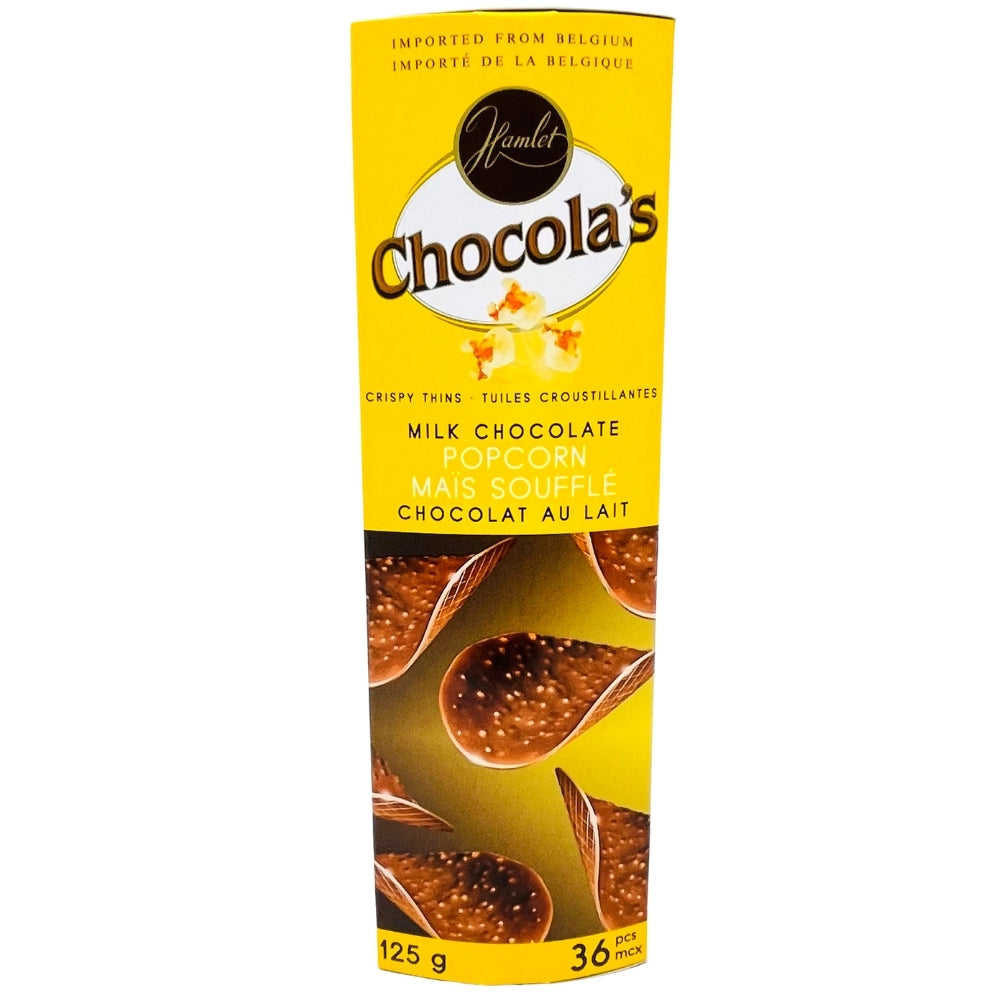 Hamlet Chocola's Milk Chocolate Crispy Thins Popcorn 125g