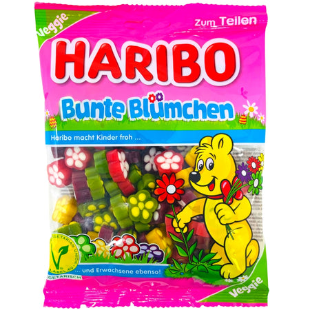 Haribo Bunte Blumchen (Colourful Flowers) (Ger) -175g - Easter Candy - Haribo - Haribo Candy