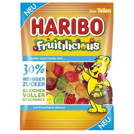 Haribo Fruitilicious Gummy Candy-160g | Made in Germany
