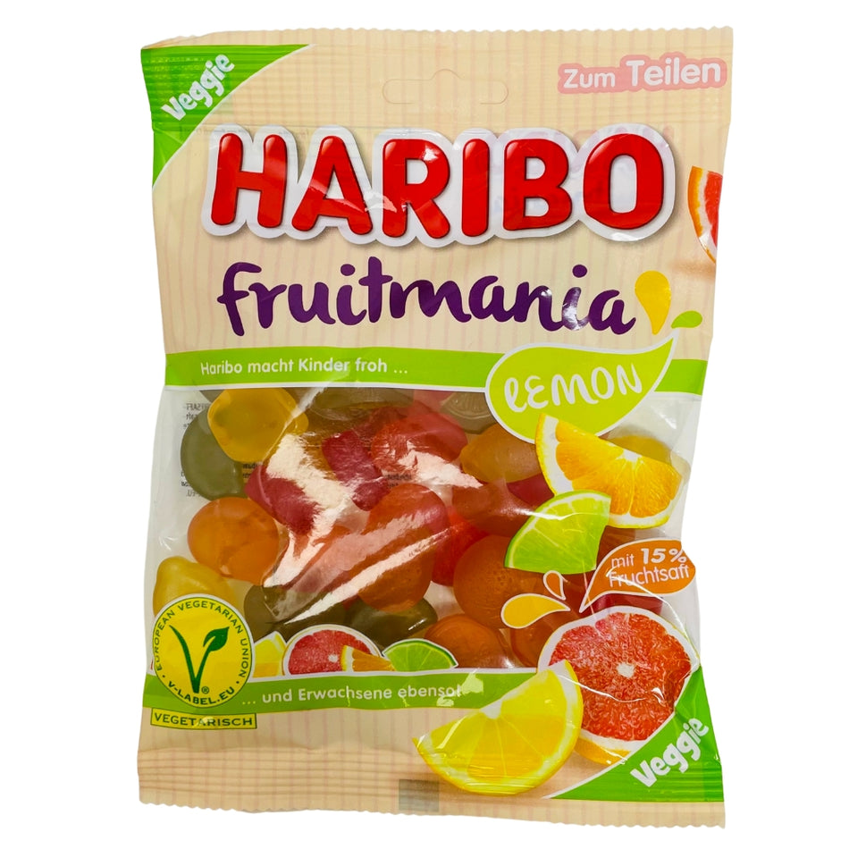 Haribo Fruitmania Lemon Candy- 160g