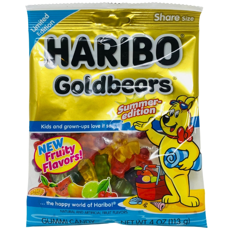 Haribo Gold Bears Summer Edition Gummy Bears- 4oz