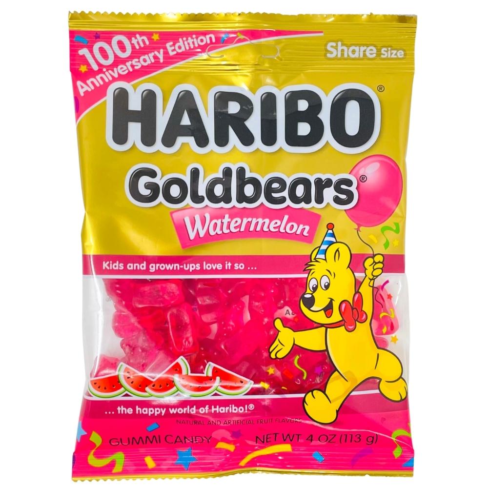 Haribo Gold Bears Watermelon Gummy Candy- 4oz