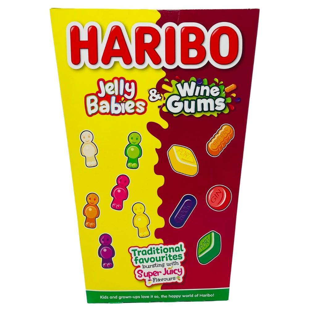Haribo Jelly Babies and Wine Gums Box 800g Candy Funhouse Candy