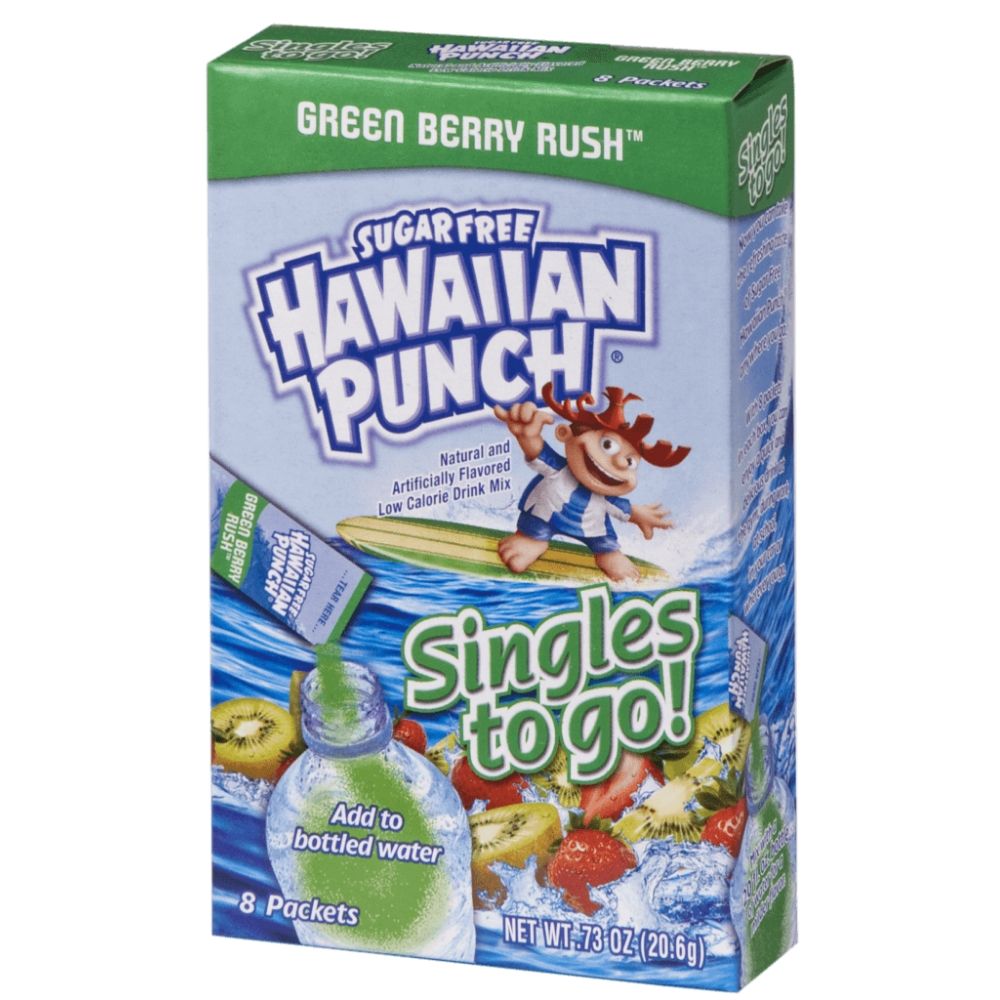 Hawaiian Punch Green Berry Rush Singles To Go