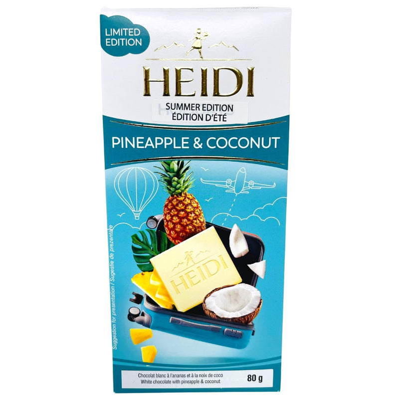 Heidi White Chocolate with Pineapple and Coconut - 80g - Swiss Chocolate