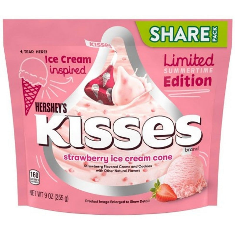 Herhsey Kisses Strawberry Ice Cream Cone - 9oz