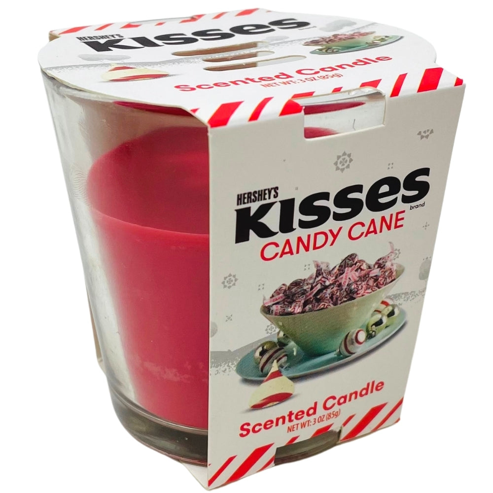 Hershey Kisses Peppermint Candy Cane Scented Candle