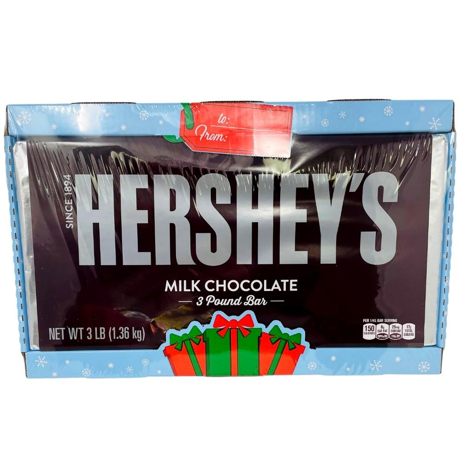 Hershey's Christmas Milk Chocolate 3LB Bar 