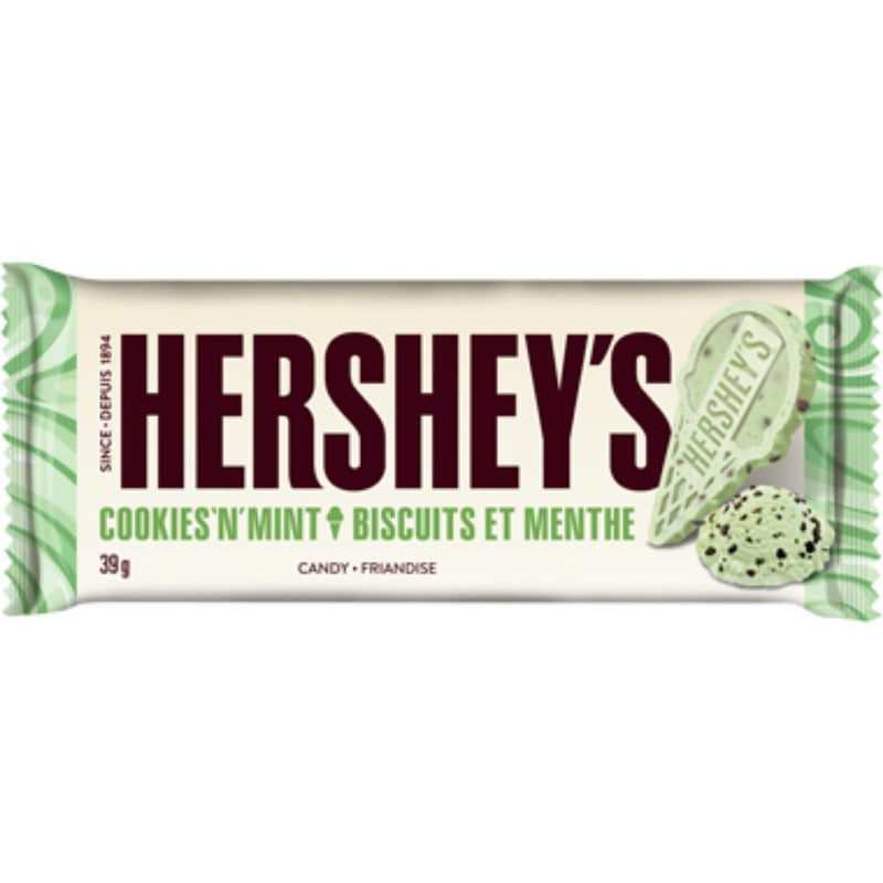limited edition hershey's cookies n mint ice cream candy bar candy funhouse online candy store canada