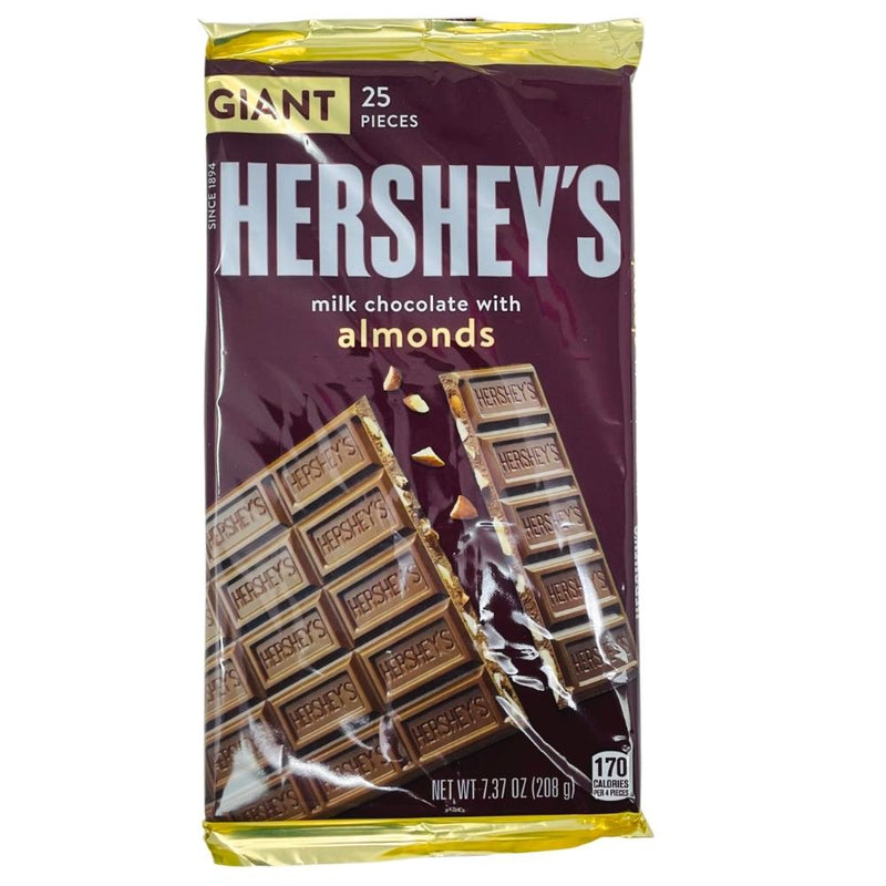 Hershey's Giant Milk Chocolate w/ Almonds Bar - 7.37oz