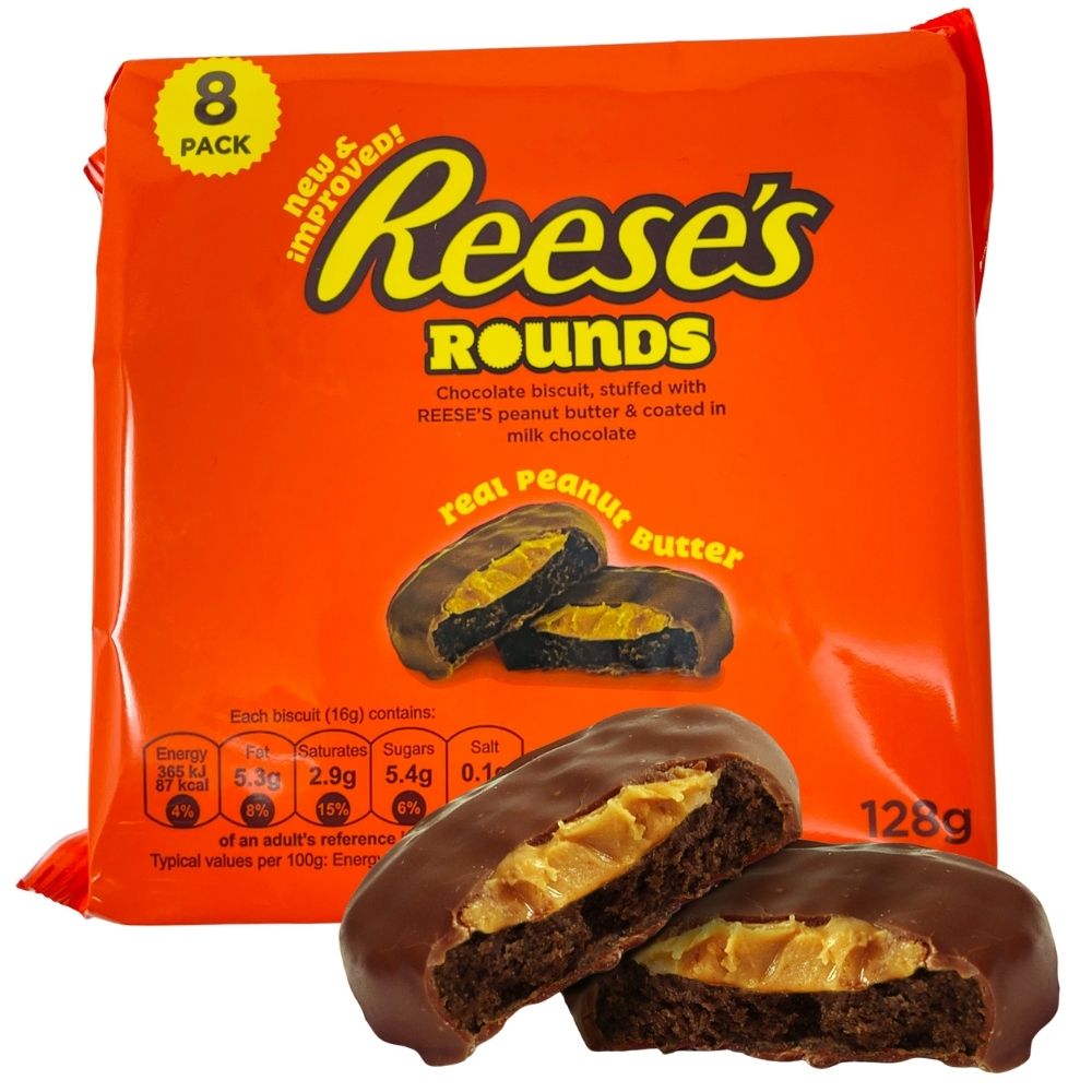 Hershey's Reese Rounds Chocolate Covered Biscuits 128 g Candy Funhouse Online Candy Shop