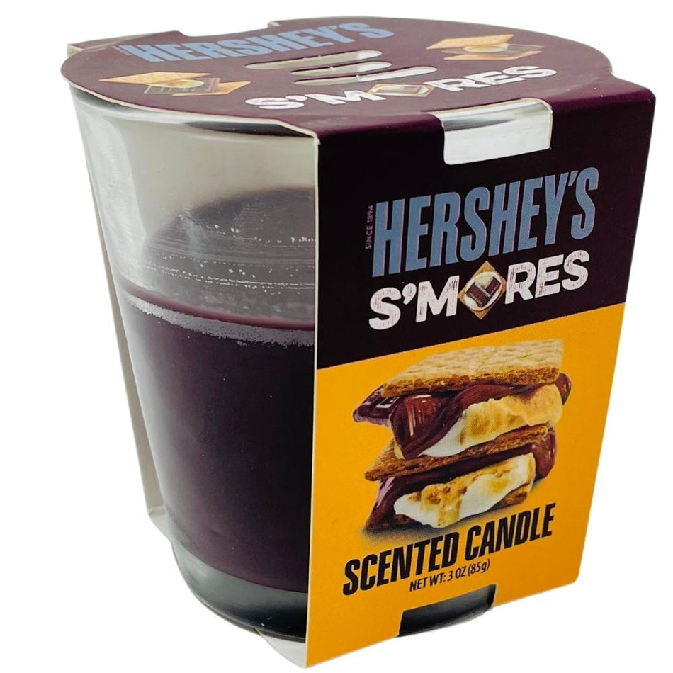 Hershey's Smore's Scented Candle - Hershey's s'mores scented candle - Toasted marshmallow aroma - Rich chocolate fragrance - Graham crackers ambiance - Campfire vibes retreat - Cozy celebration candle - Sweet escape scented journey - Hershey's flavour magic - Fireside treat ambiance - Irresistible chocolatey delight - Hershey’s - Hersheys - Hershey’s Chocolate - Hershey’s Candle
