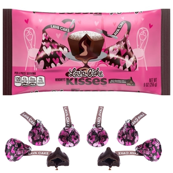 Valentines Hershey's Kisses Lava Cake Dark Chocolate - 7oz
