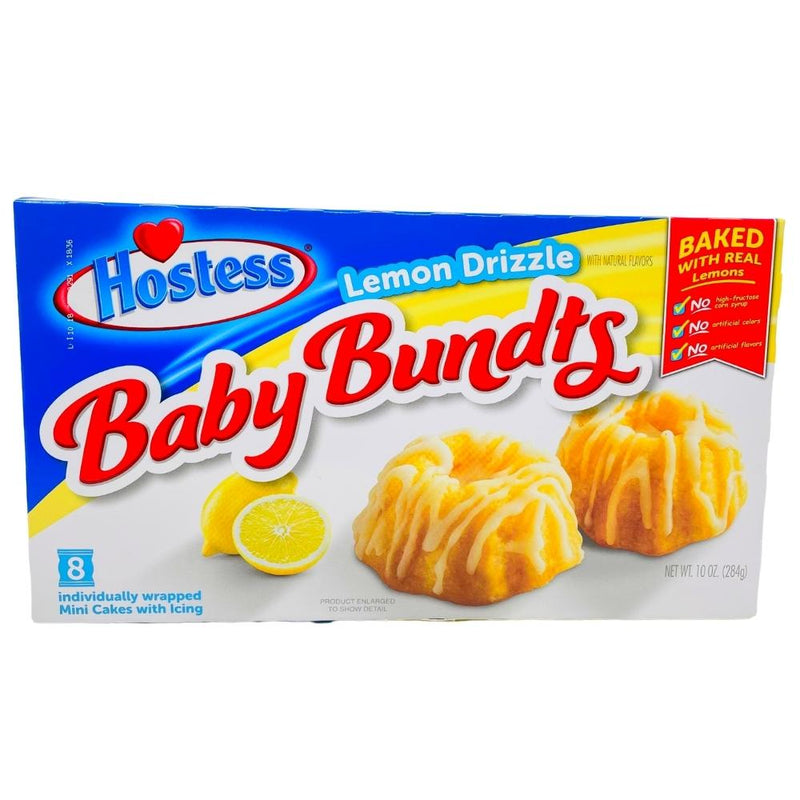 Hostess Baby Bundts Cake Lemon Drizzle - 8ct