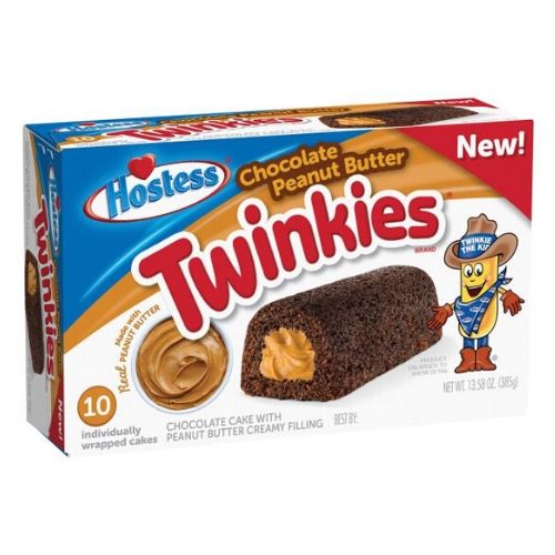 Hostess Chocolate Peanut Butter Twinkies American Snack Cakes