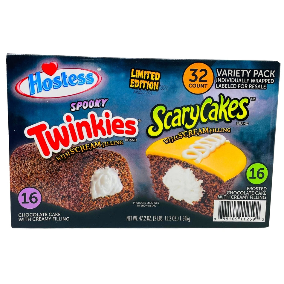Hostess Halloween Spooky Twinkies & Scary Cakes - 32ct
