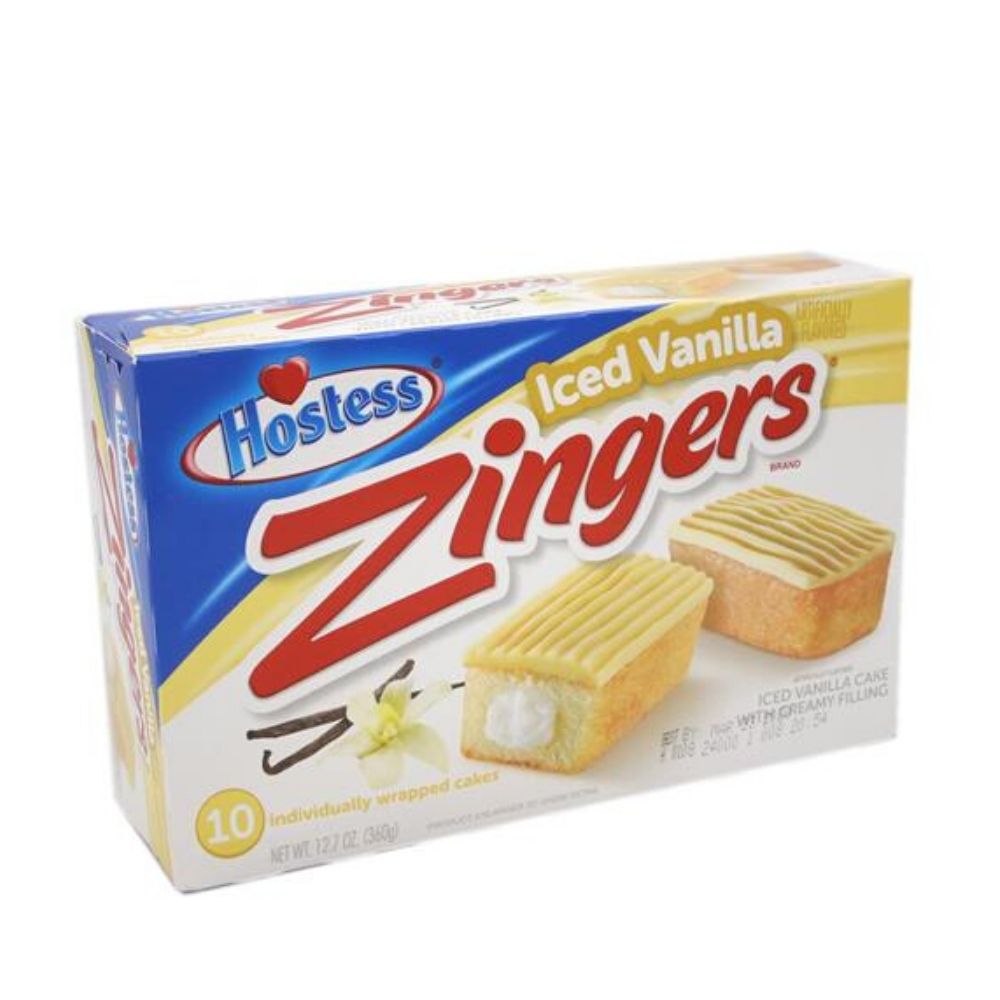 Hostess Iced Vanilla Zingers-10 CT | American Snacks