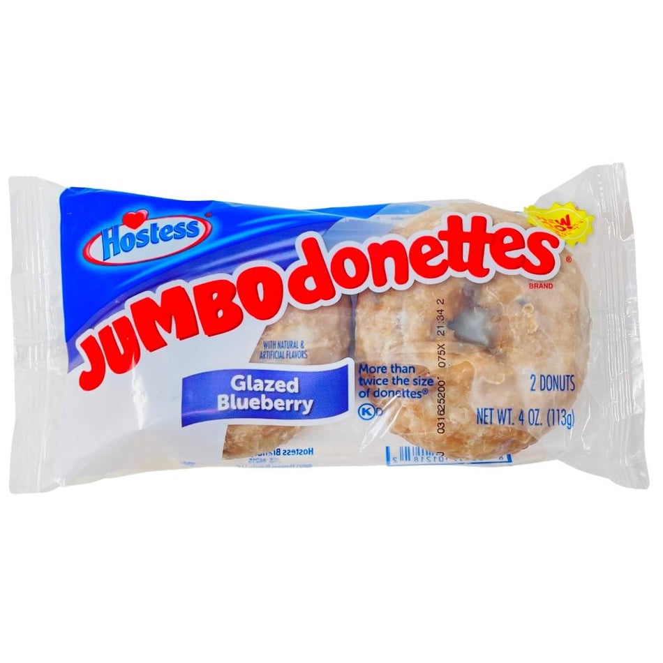 Hostess Jumbo Donettes Glazed Blueberry - 4oz