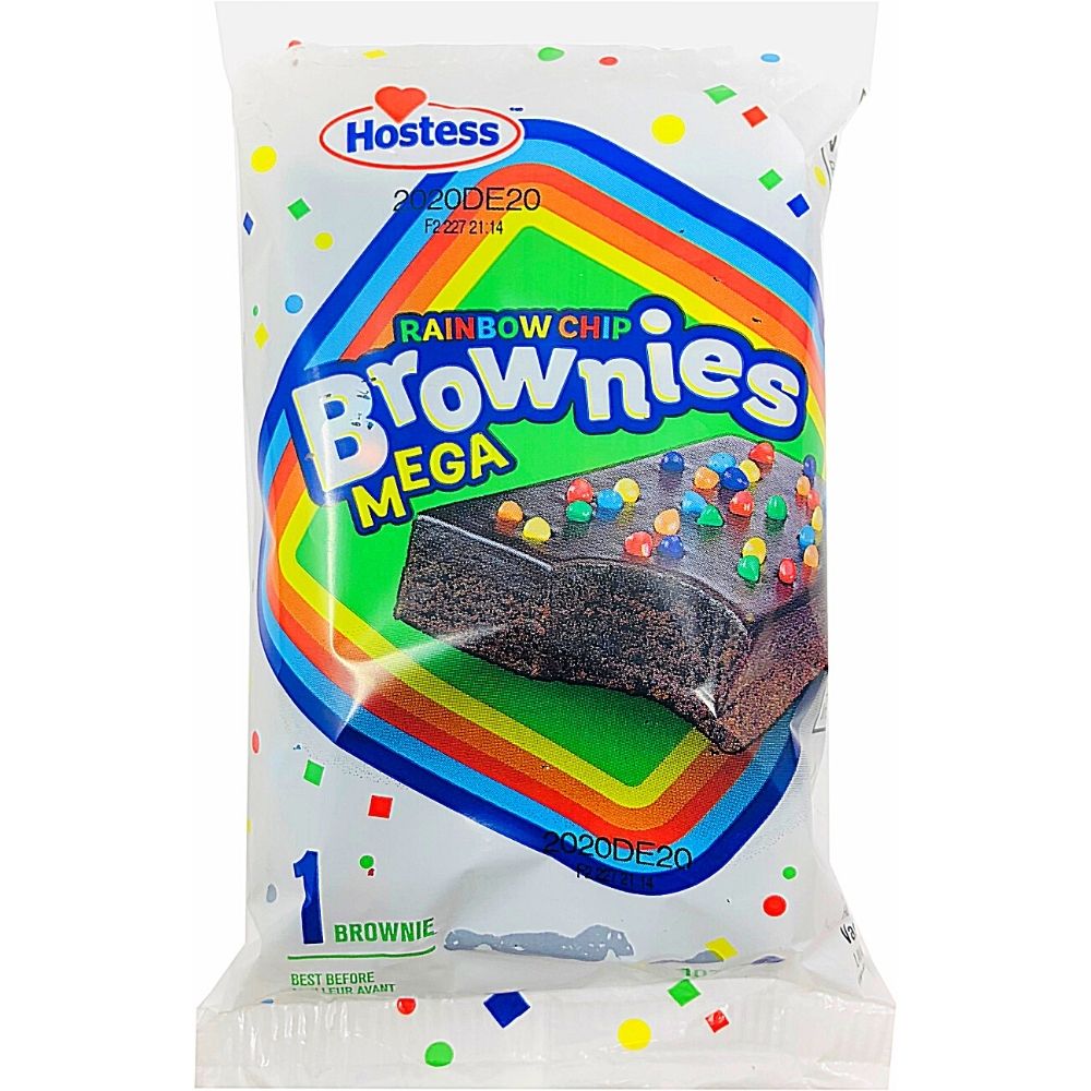 Hostess Rainbow Chip Brownies Mega - 107g Candy Funhouse Canada