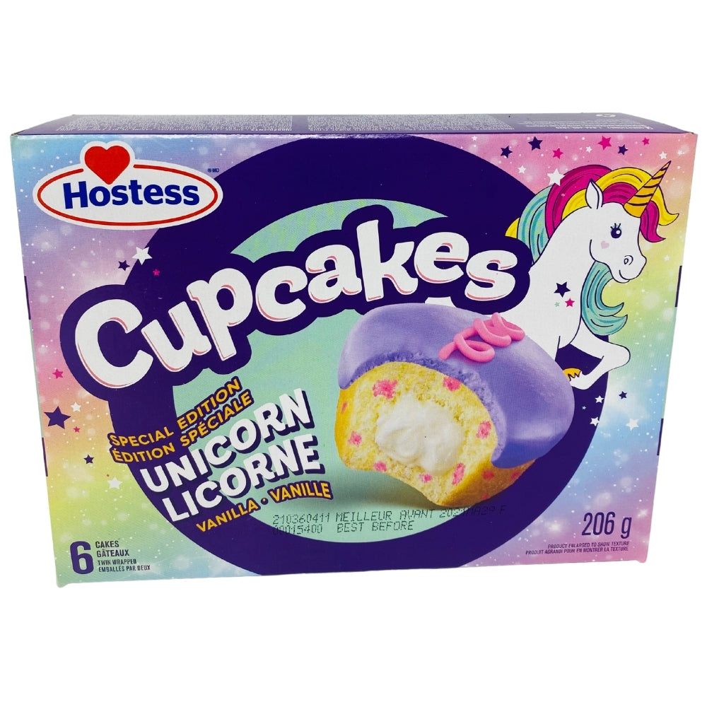 Hostess Unicorn Cupcakes 6 Pack - 206g