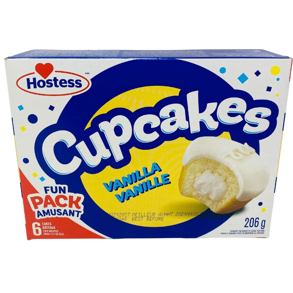 Hostess Vanilla Cupcakes 6 Pack - 206g
