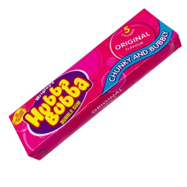 Hubba Bubba Bubble Gum Original UK Wrigley JR. Co. 0.05kg - 1980s British Bubble Gum Era_1980s Gum - Hubba Bubba - Bubblegum - Bubble Gum