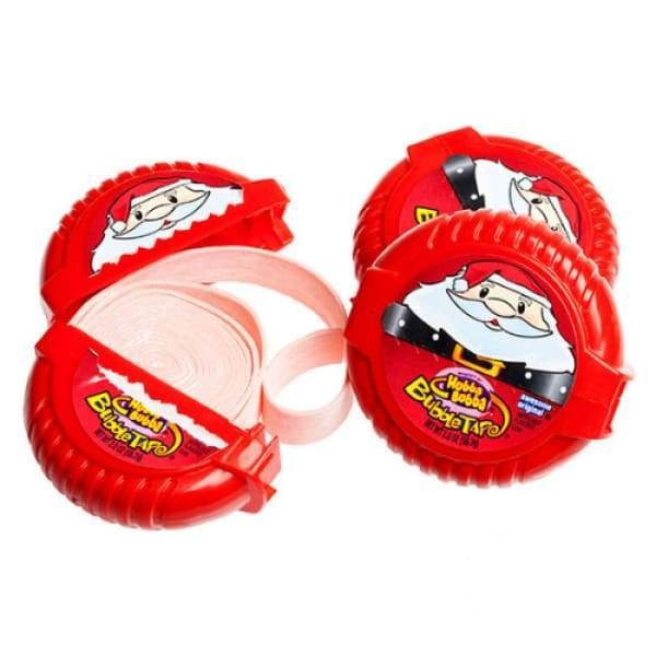 Hubba Bubba Christmas Tape Wrigley JR. Co. 0.057kg - 1980s Bubble Gum Christmas Candy Colour_Pink Era_1980s