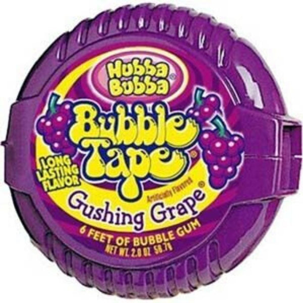 Hubba Bubba Gushing Grape Bubble Gum Tape
