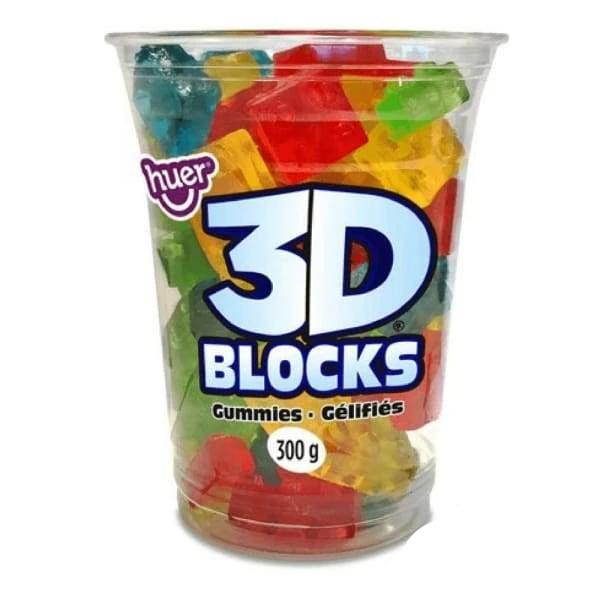 Huer 3D Blocks Gummies Huer 0.5kg - Bulk Colour_Assorted gummies Gummy Type_Bulk