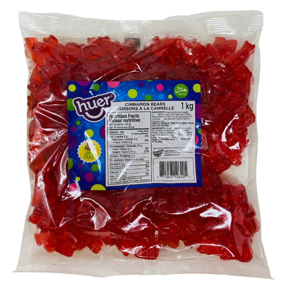 Huer Cinnamon Bears Halal Candy - 1kg