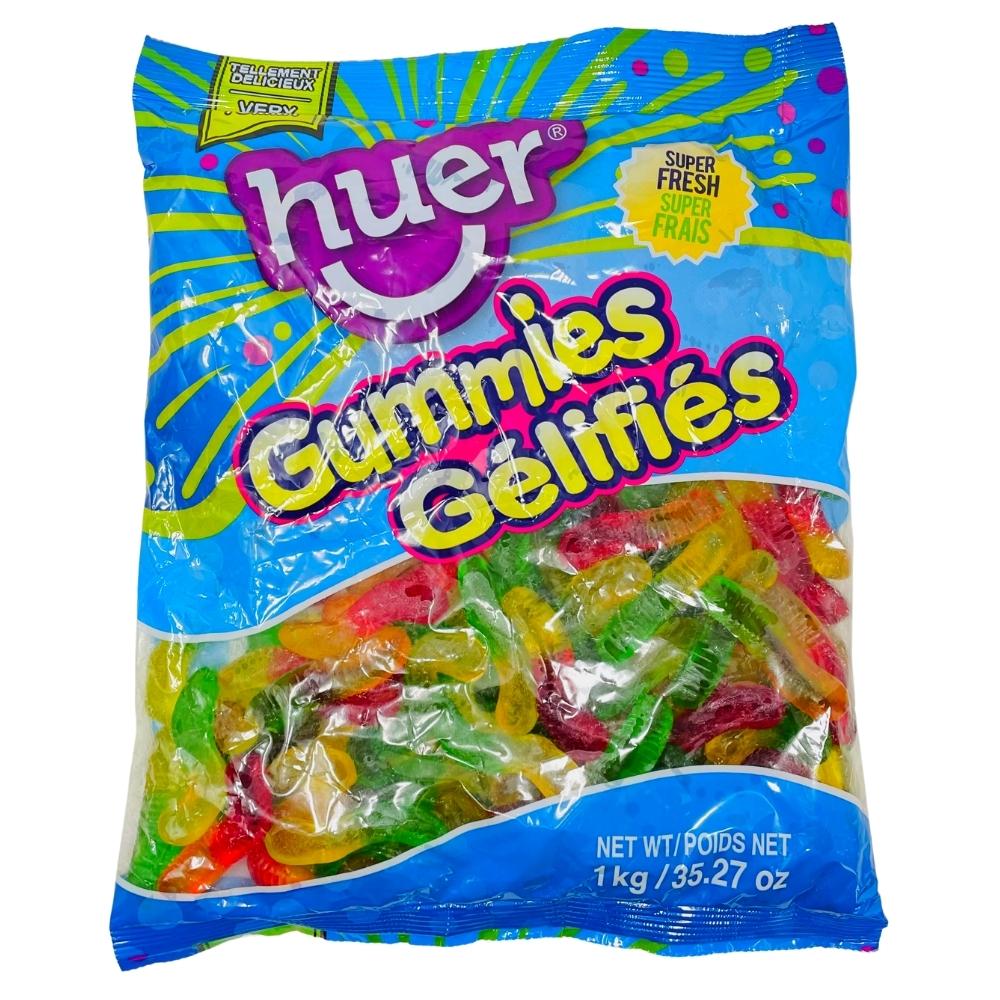 Huer Gummy Worms Bulk Candy - 1kg