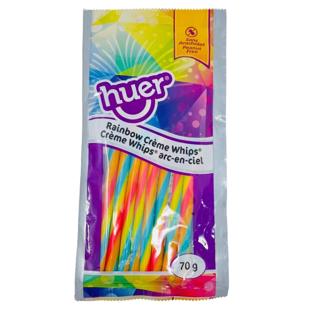 Huer Rainbow Creme Whips 70 g Candy Funhouse Online Candy Shop