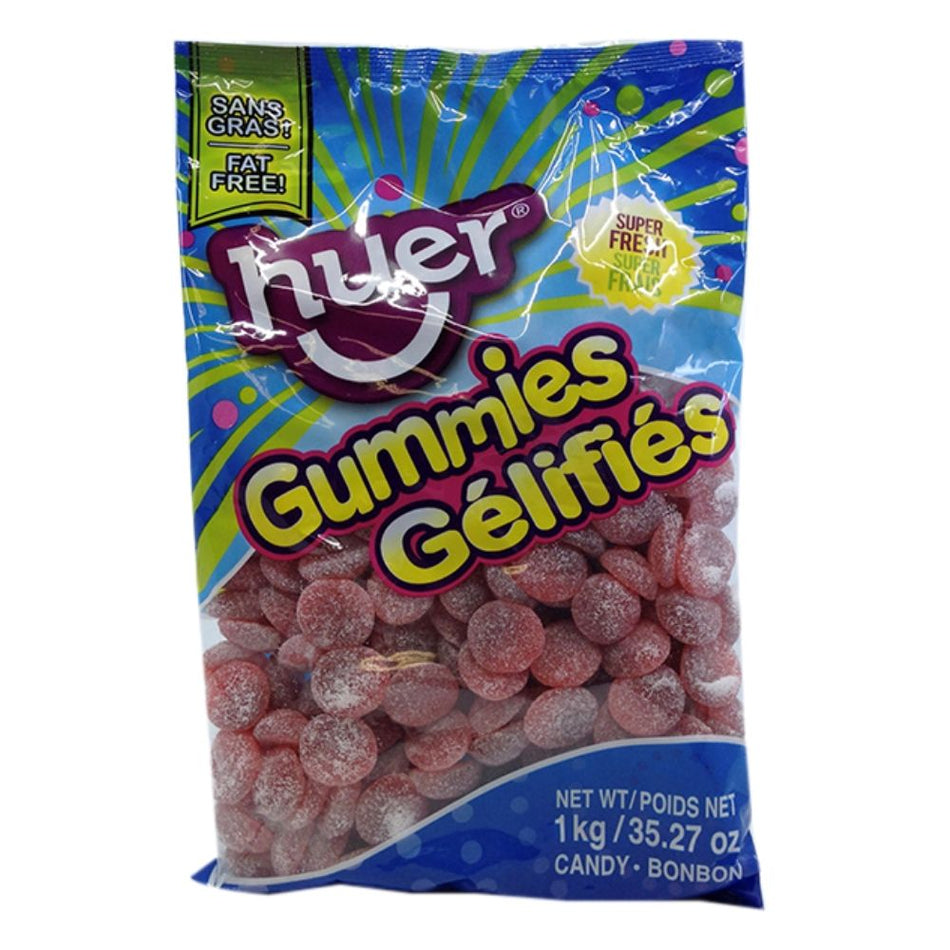 Huer Sour Cherry Slices Candy - 1kg