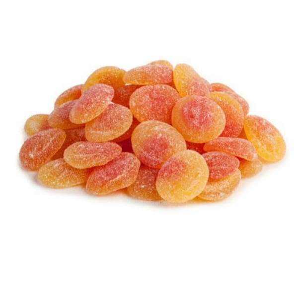 Huer Sour Peach Slices Gummy Candy Huer 1.1kg - Bulk Candy Buffet Colour_Orange gummies Gummy