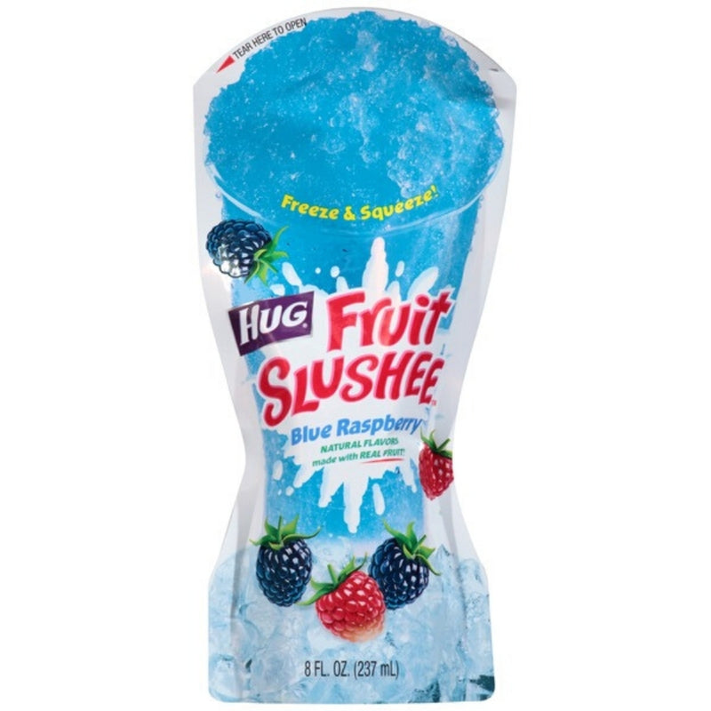 Hug Fruit Slushee Blue Raspberry - 237mL