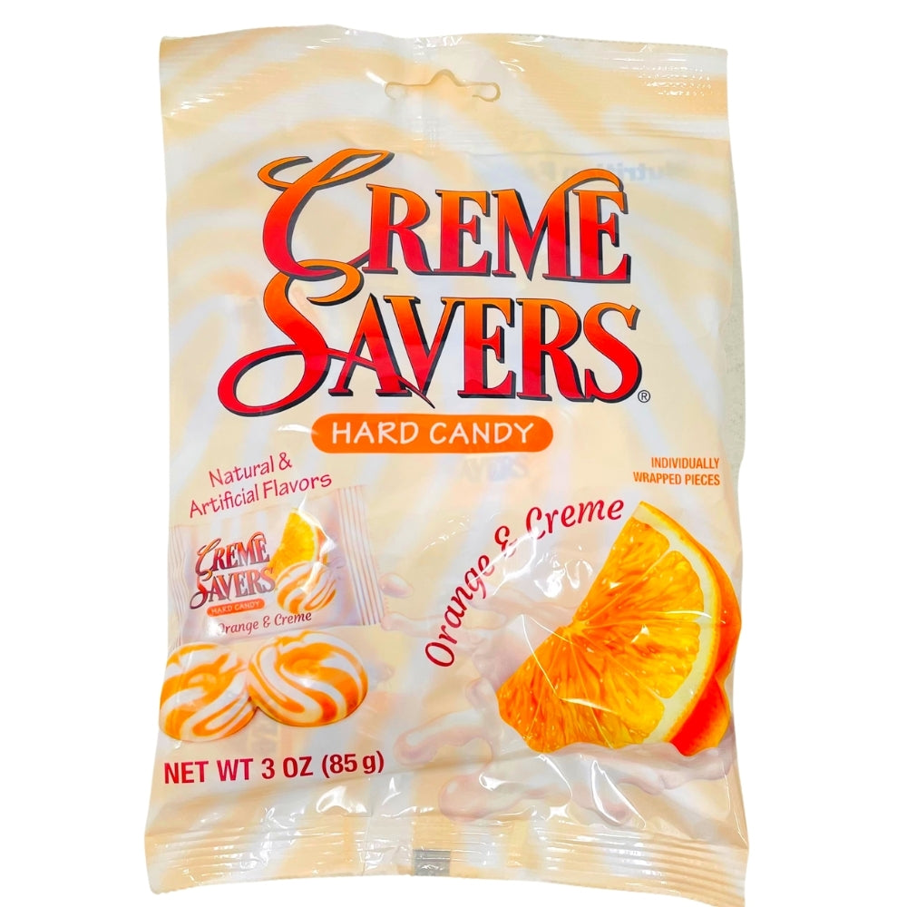 Creme Savers Orange and Creme 3oz Candy Funhouse Candy Funhouse CA